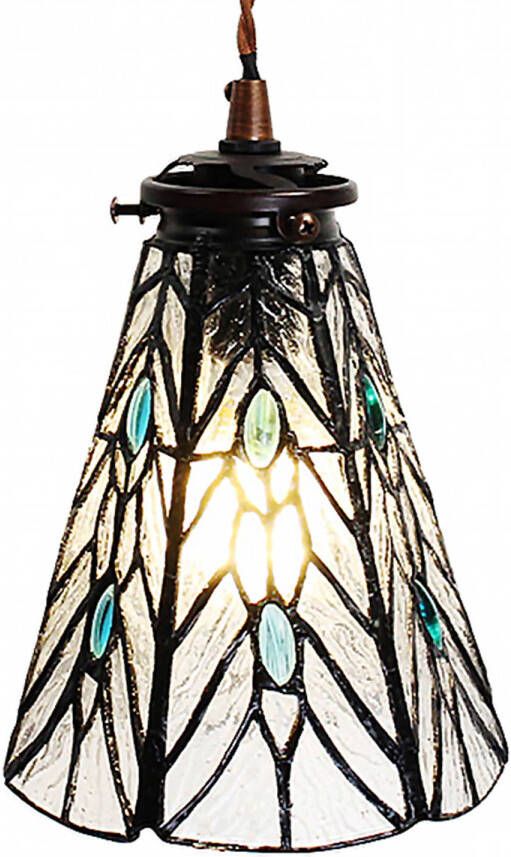 HAES deco Hanglamp Tiffany Transparant Ø 15x115 cm E14 max 1x40W - Foto 1