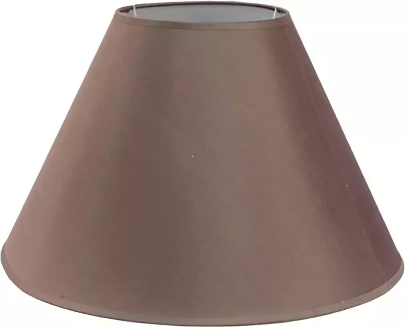 HAES deco Lampenkap Modern Chic bruin rond formaat Ø 46x28 cm voor Fitting E27 Tafellamp Hanglamp - Foto 1