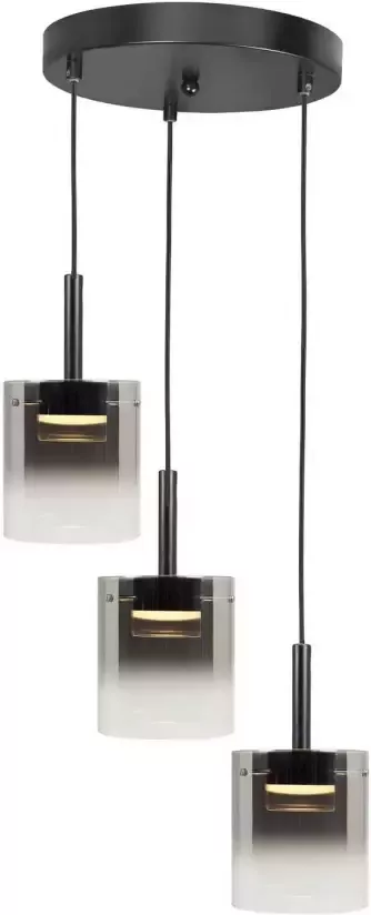 Highlight Hanglamp Salerno 3 lichts Ø 38 cm zwart