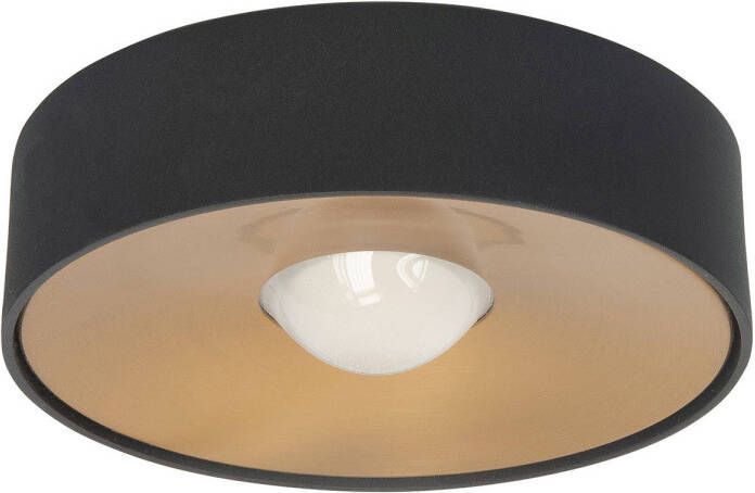 Highlight Plafondlamp Bright Ø 15 cm zwart goud