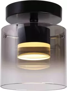 Highlight Plafondlamp Salerno 1 lichts Ø 16 cm zwart