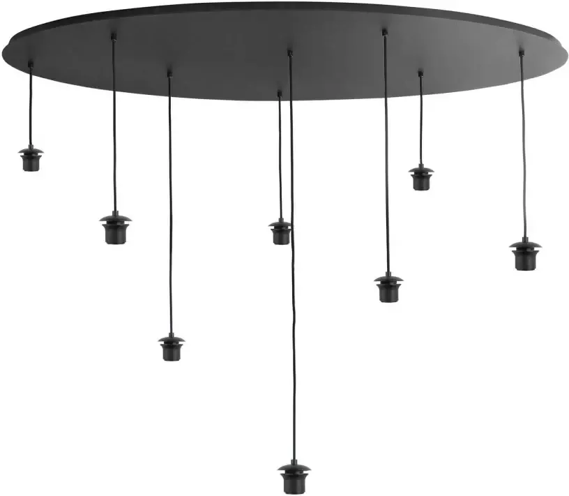 Highlight Plafondplaat 8 lichts ovaal L 140 x B 50 cm met snoer en fittingen - Foto 1