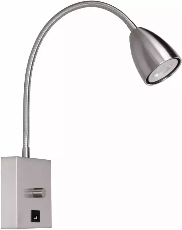 Highlight Wandlamp Malmö met USB incl. LED mat chroom - Foto 1