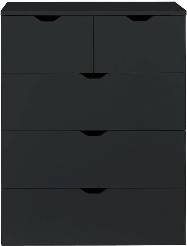 Trendteam smart living Basix Commode zwart 80 x 101 x 40 cm - Foto 1
