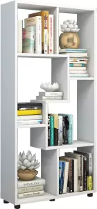 Hioshop Blina wandkast kamerverdeler 6 vakkenwit.