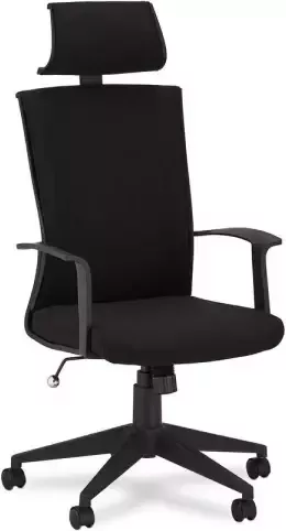 Hioshop Bock kantoorstoel zwart.
