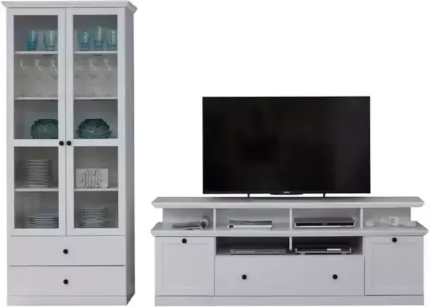 Hioshop Brax TV-meubel opstelling E wit.
