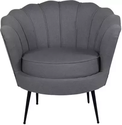 Hioshop Calais fauteuil grijs.