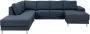 Actonacompany Calverton hoekbank chaise longue rechts gericht donkerblauw - Thumbnail 1