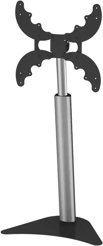 Vcm TV Standfuß Aluminium höhenverstellbar 92-127 cm Fernseh Ständer Coscal Maxi