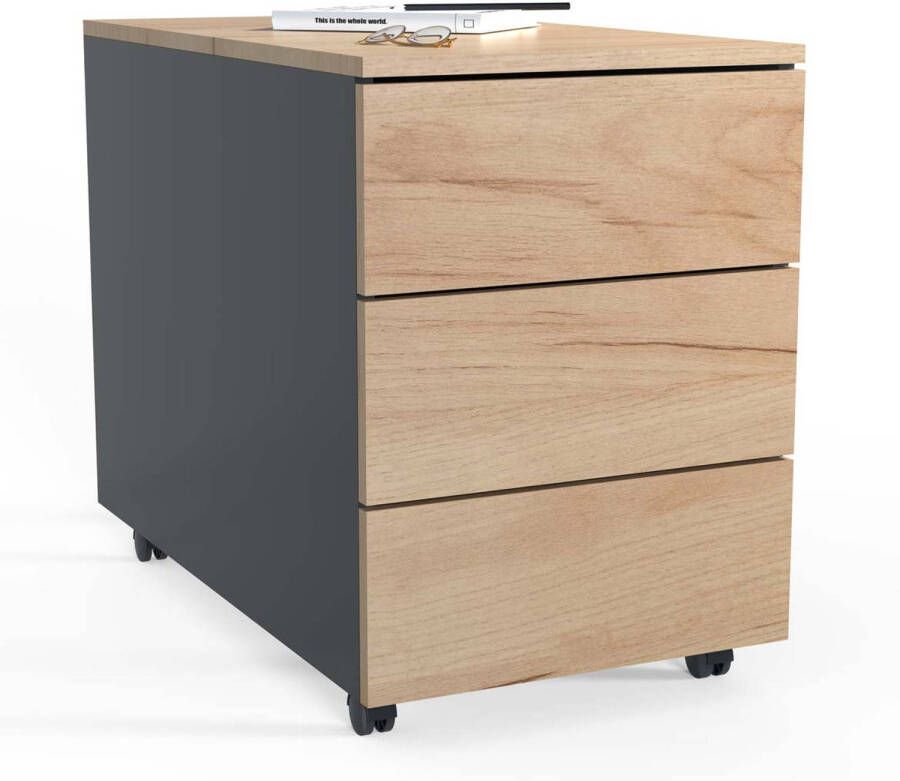 Vcm afsluitbare kast afsluitbare archiefkast afsluitbare laden kantoorkast met slot archiefkasten kantoorladen afsluitbare archiefkast kantooropbergladen met slot afsluitbare archiefkast met sleutel - Foto 2