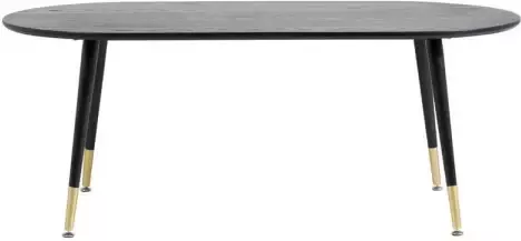 Hioshop Dipp salontafel 60x120 cm zwart.