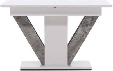 Venture Design Disa eetkamertafel 80x120cm uittrekbaar met extra plaat wit