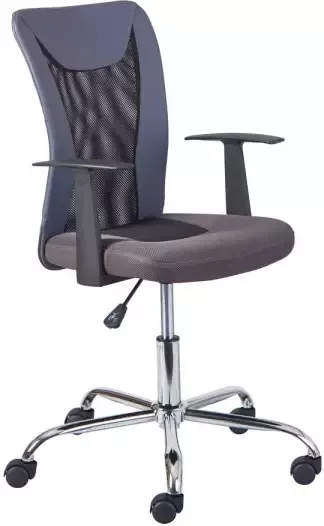 Hioshop Dons kantoorstoel grijs en zwart. - Foto 1