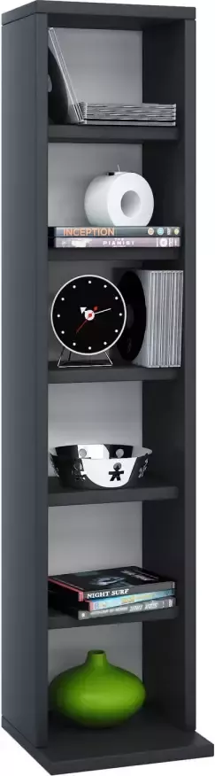 Vcm Houten CD DVD-standaard Opbergvak Bevindende plank Boekenplank Decoratieve plank Elementa Houten CD DVD-standaard Opbergvak Bevindende plank Boekenplank Decoratieve plank Elementa - Foto 1