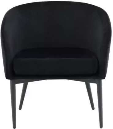 Hioshop Fluffy fauteuil zwart.