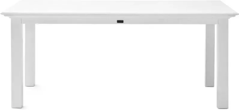 Hioshop Halifax eettafel 100x200 cm in wit.