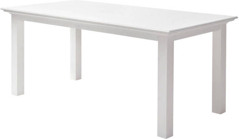 Hioshop Halifax eettafel 90x160 cm in wit.