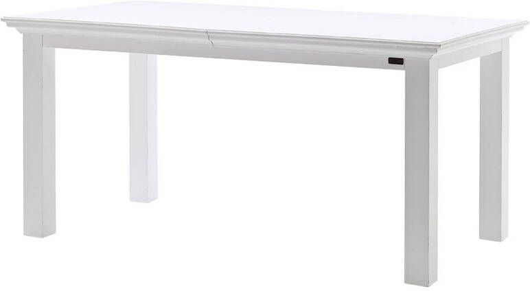 Hioshop Halifax eettafel uittrekbaar in wit.