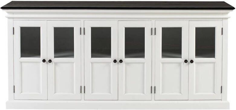 Nova Solo HalifaxContrast dressoir 6 deuren wit zwart