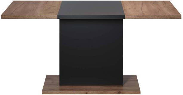 Trendteam smart living Kendo tafel houtmateriaal bruin zwart normaal