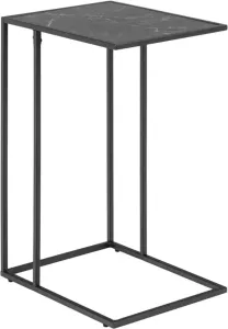 Hioshop Infinity bijzettafel marmer decor zwart.