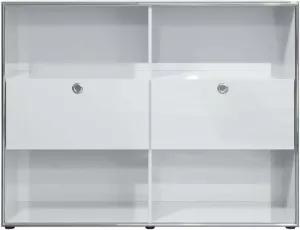 Trendteam smart living Infinity Highboard lichtgrijze hoogglans finish 147 x 113 x 37 cm