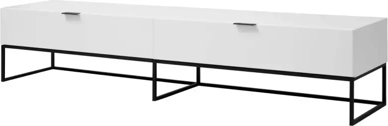 Hioshop Koch TV-meubel met 1 klep en 1 lade wit.