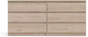 Hioshop Nada kommode 6 laden Hickory decor.