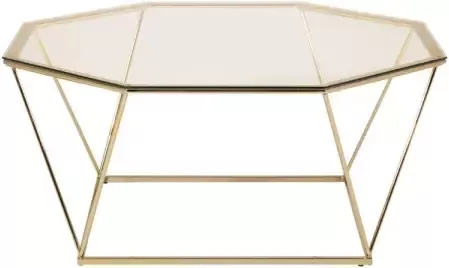 Hioshop Österlen salontafel Ø100 cm glas rookkleurig.