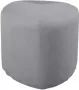 Venture Home Poef Peg 46x46x41 cm ribfluweel grijs - Thumbnail 1