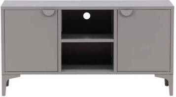 Hioshop Piring TV-meubel 2 deuren 1 plank lichtgrijs. - Foto 1