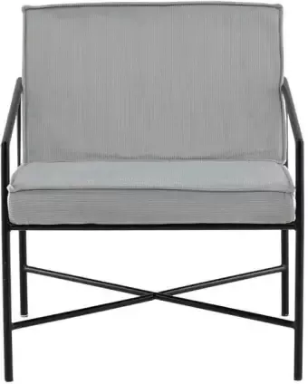 Venture Design Rakel fauteuil fluweel grijs
