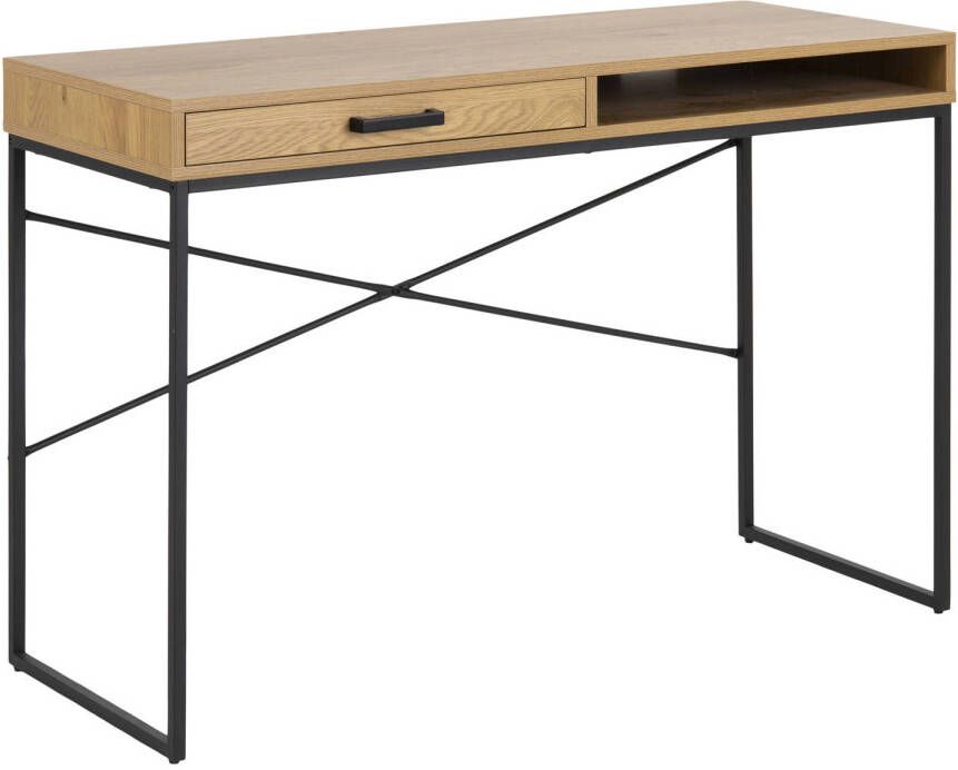 Hioshop Sea bureau met 1 plank en 1 lade wilde eik.