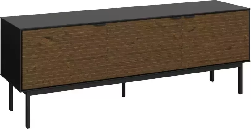 Leen Bakker TV-meubel Aron bruin zwart 54x150x41 cm