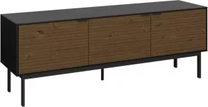 Leen Bakker TV-meubel Aron bruin zwart 54x150x41 cm