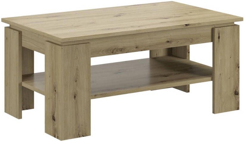 Hioshop Titan salontafel 1 plank eik decor. - Foto 1