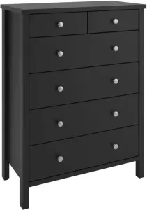 Hioshop Trone Kommode Met 2+4 Lades In Koffiekleur.