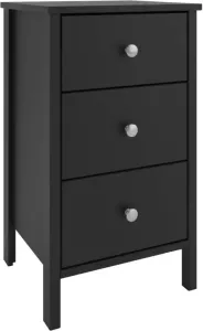 Hioshop Trone Kommode Met 3 Lades In Koffiekleur.