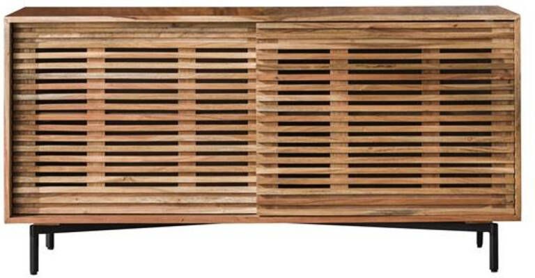 Hoyz Collection Dressoir 150cm 2 Deuren Slide Massief Acacia Naturel