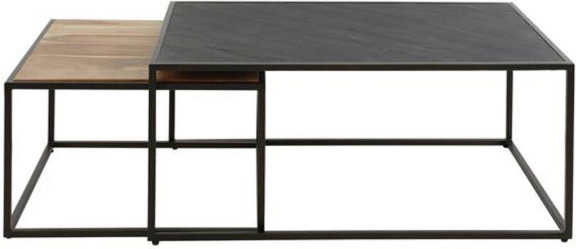 Hoyz Collection Salontafel Slate Mix Leisteen Set van 2