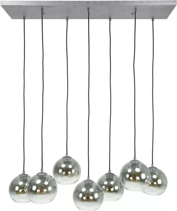 Hoyz Collection Hoyz Hanglamp Bubble Shaded 7 Lampen Industrieel Grijs Zwart - Foto 1