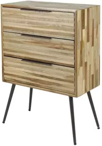 Hoyz Collection Hoyz Ladekast 3L Teca strip Teakhout Verweerd