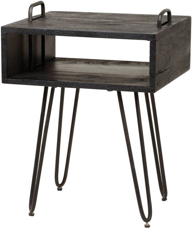 Hoyz Collection D Hoyz Nachtkastje Open Vak Yucon Zwart 40x34x58