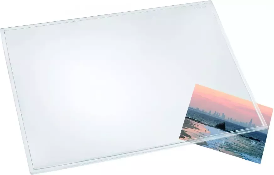 Huismerk Bureauonderlegger LUFER DURELLA transparant helder B x H mm: 700 x 500 Bureauonderlegger