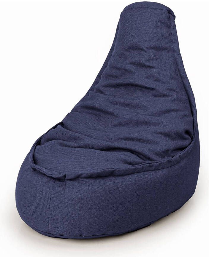 huismerk Duurzame zitzak stoel blauw 100x80cm