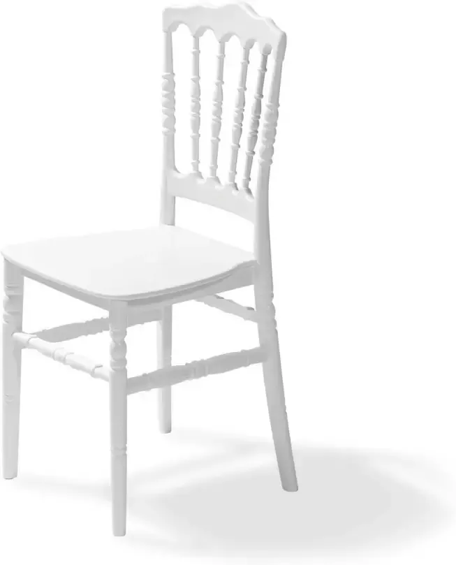 Huismerk Essentials stapelstoel Napoleon white set van 8 Polypropylene 41x43x89 5cm (LxBxH) niet fragiel - Foto 1