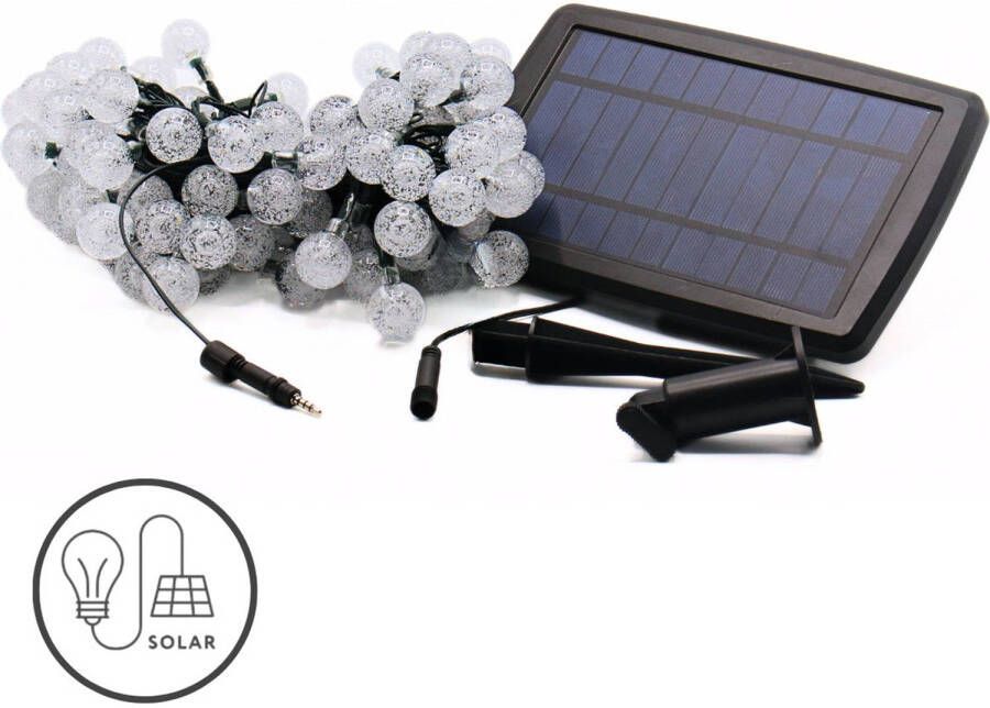 J-Pro Cristal 100 Warm Lichtsnoer Buiten 100 LEDs Zonne-Energie 15 Meter - Foto 2