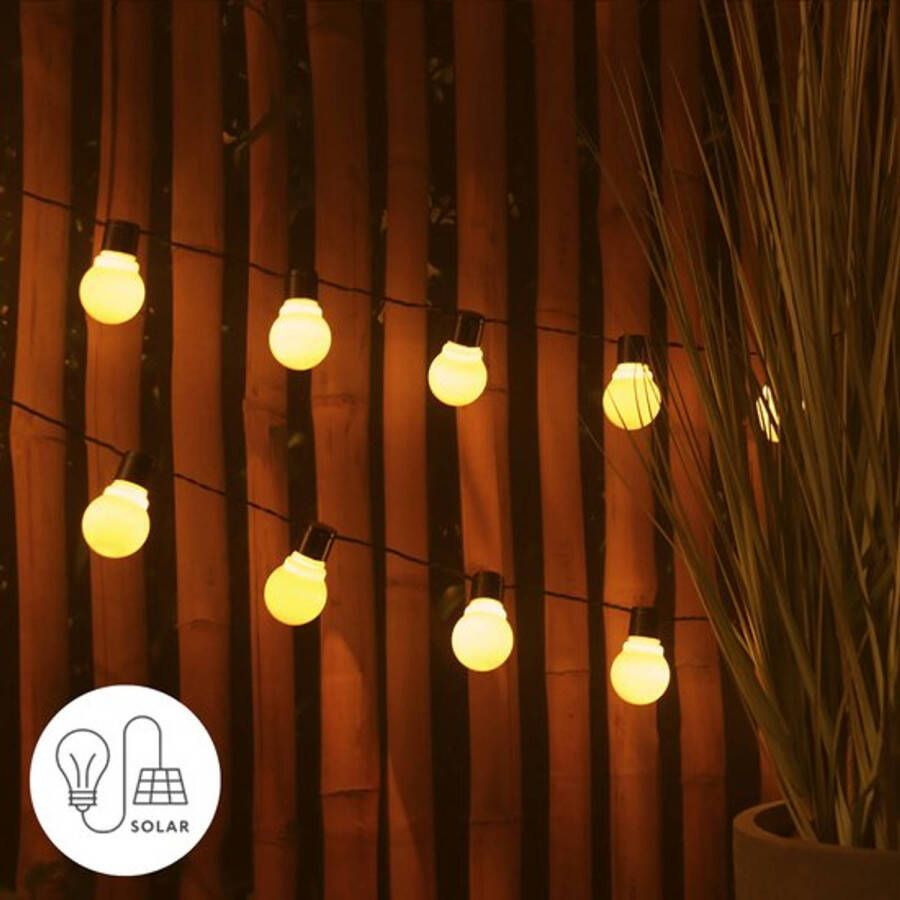 J-Pro Lemon 20 Lichtsnoer Buiten 20 LEDs Zonne-Energie 3 Meter - Foto 1
