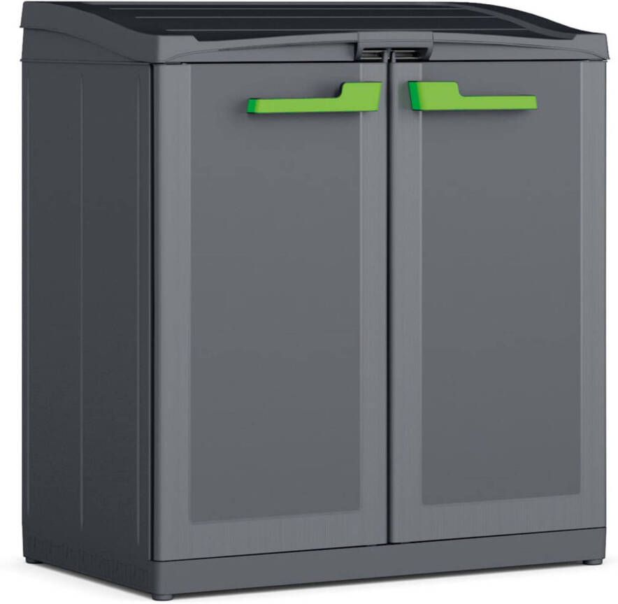 Keter Recyclingkast Moby Compact Recycling System 100 cm grafietgrijs - Foto 1
